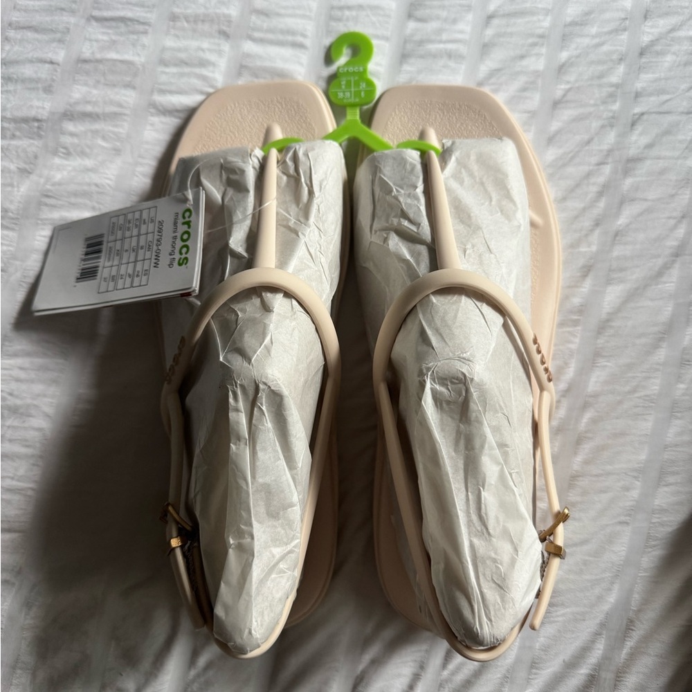 Crocs Miami Thong Flip Flop Sandals - Picture 2 of 5